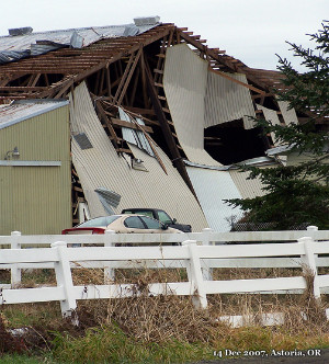 damaged barn